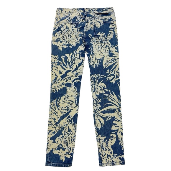 Stella McCartney Cat Print Jeans 26 Blue/Ivory - Picture 2 of 15